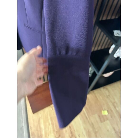 Tahari purple blazer size 8 work attire work, blazer office wear stylish flared - Picture 4 of 9